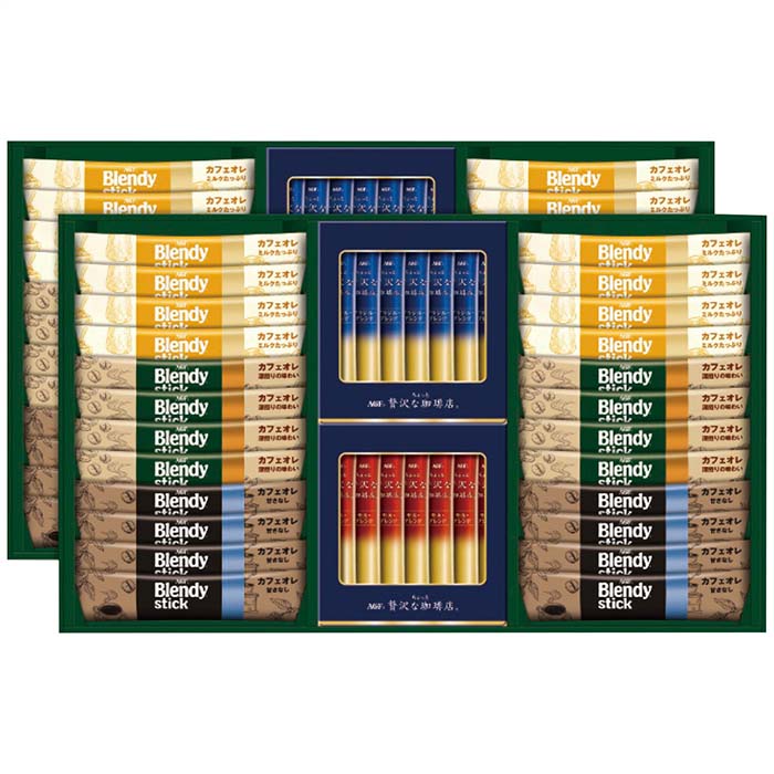 (LINEクーポン有)味の素AGF BZT-50 スティックカフェオレ＆ブラックアソートギフト お歳暮 ギフト AGF (のし包装無料対応可) (代引不可)