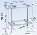 (LINEクーポン有)オーケー器材 RAキーパー 二段置台 ステンレス K-KWS7G