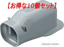 (LINE新規友だち限定クーポン配布中)因幡電工 スリムダクトLD ウォールコーナー LDW-70-G グレー (10個セット)