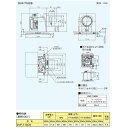 (5/10は抽選で100％P還元)(送料無料) 東芝 DVF-T10CB ダクト用換気扇フラットパネルタイプ低騒音形 接続ダクトФ100 埋込寸法175mm角 換気扇 TOSHIBA 3