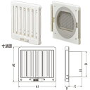 (LINEクーポン有)ジャッピー JAPPY JKS100AWH 換気用樹脂製レジスター