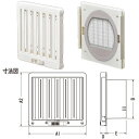 (LINEクーポン有)ジャッピー JAPPY JKS100MWH 換気用樹脂製レジスター