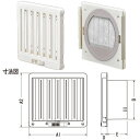 (LINE新規友だち限定クーポン配布中)ジャッピー JAPPY JKS150FWH 換気用樹脂製レジスター