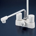 (LINEクーポン有)(送料無料) KVK KF2008ZG3 デッキ形2ハンドルシャワー(寒冷地用)(代引不可)
