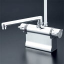 (LINEクーポン有)(送料無料) KVK KF3011TR3 デッキ形サーモスタット式シャワー(300mmパイプ付)(代引不可)