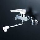 (LINEクーポン有)(送料無料) KVK MSK110KR2 シングル混合栓(240mmパイプ付)(代引不可)