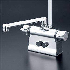 (LINEクーポン有)KVK KF3011ZT3S2HS デッキ形サーモスタット式シャワー (寒冷地用) (代引不可)