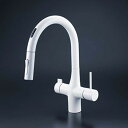 (LINE新規友だち限定クーポン配布中)(送料無料) KVK KM6091DSCECM4 ビルトイン浄水器用シングルシャワー付混合栓(センサー) 電池 マットホ...
