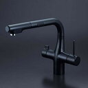 (LINE新規友だち限定クーポン配布中)(送料無料) KVK KM6131SCECM5 ビルトイン浄水器用シングルシャワー付混合栓(センサー) マットブラック(...