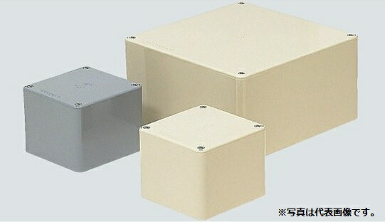 (6/10は抽選で100％P還元)未来工業 PVP-1010 プールボックス 正方形 ノック無 グレー