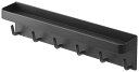 (LINEクーポン有)山崎実業 マグネットキーフック&トレイ スマート ブラック 2755