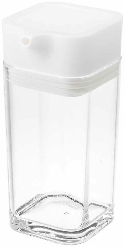 (LINEクーポン有)山崎実業 プッシュ式醤油差し アクア ホワイト 2883