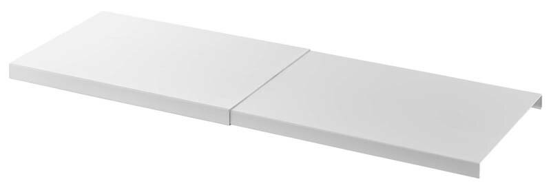 (LINEクーポン有)山崎実業 5325 伸縮 つっぱり棒用棚板 プレート L ホワイト