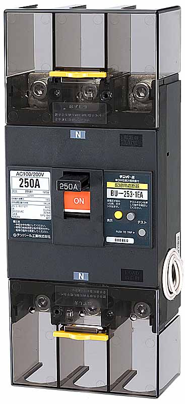 (LINEクーポン有)テンパール工業 BU25301EA25V 単3中性線欠相保護付 配線用遮断器 250A