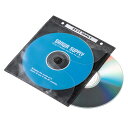(5/5は抽選で100%P還元)サンワサプライ FCD-FR100BKN DVD・CD不織布ケース(リング穴付・ブラック)