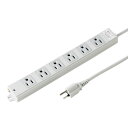 (5/1は抽選で100%P還元)サンワサプライ TAP-K6NSP-3 工事物件雷ガードタップ(3P・マグネット付・6個口・3m)