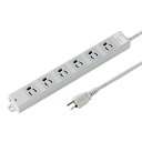 (5/1は抽選で100%P還元)サンワサプライ TAP-K6SP-3 工事物件雷ガードタップ(3P抜け止め・マグネット付・6個口・3m)