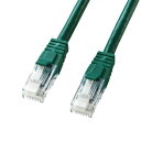 (5/1は抽選で100%P還元)サンワサプライ KB-T6TS-03GN つめ折れ防止カテゴリ6LANケーブル