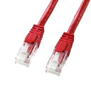 (5/10は抽選で100%P還元)(送料無料) サンワサプライ KB-T6TS-15RN つめ折れ防止カテゴリ6LANケーブル