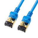 (5/1は抽選で100%P還元)サンワサプライ KB-T8SL-003BL カテゴリ8細径LANケーブル