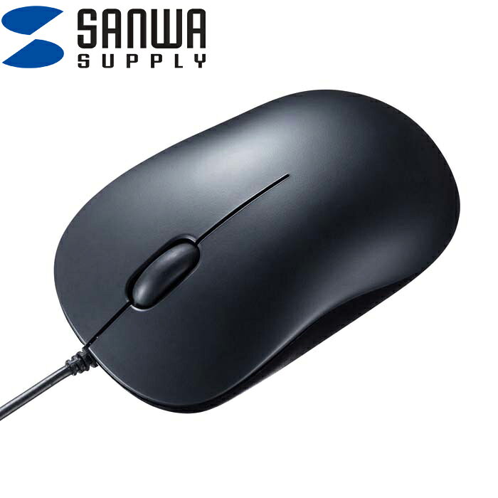 Optical Mouse - (LINEクーポン有)サンワサプライ MA-BLC194SBK 有線Type-CブルーLEDマウス(静音タイプ)