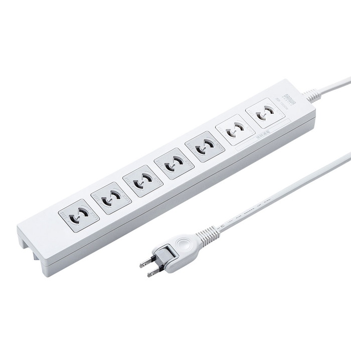 (LINEクーポン有)サンワサプライ TAP-F27-2KP 電源タップ