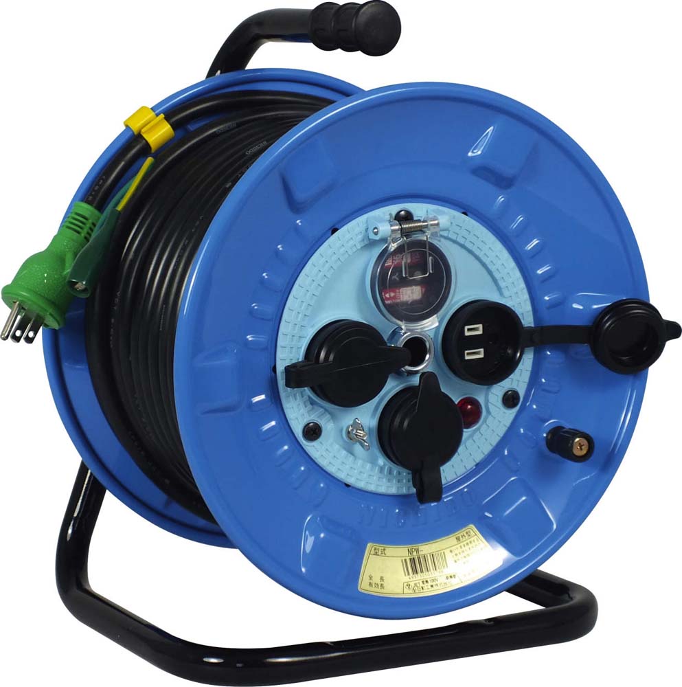 (12/10は抽選で100％P還元)(送料無料) 日動工業 NPW-EK33 防雨防塵アースELB付ドラム NICHIDO