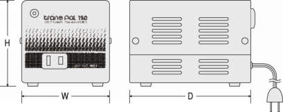 (LINEクーポン有)(送料無料) 日動工業 PAL-150E 海外用トランス NICHIDO