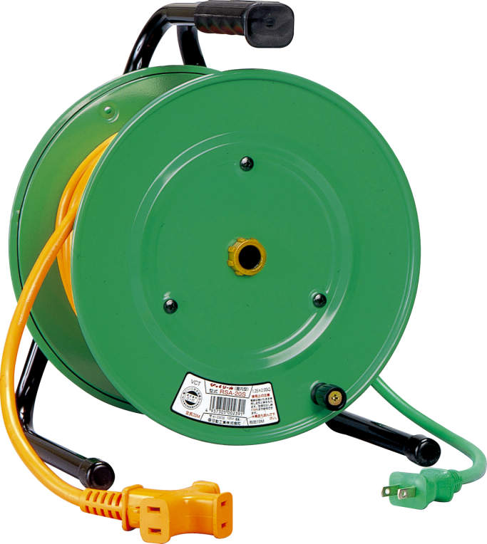 (LINEクーポン有)(送料無料) 日動工業 RSA-20S ビックリール アース無 NICHIDO