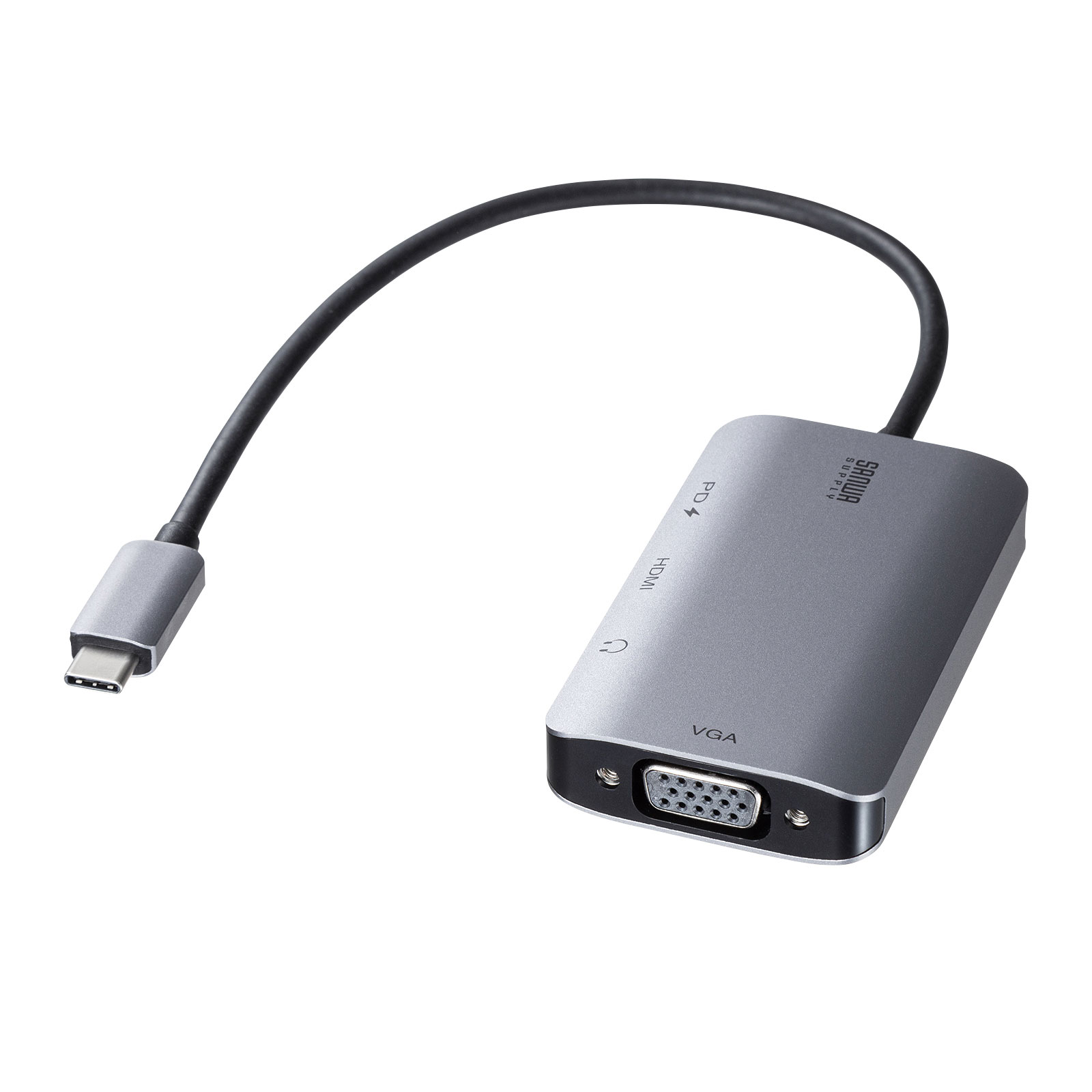 (5/10͒I100PҌ)() TTvC AD-ALCHV02 USB Type C-HDMI/VGAϊA_v^(4K/30Hz/PDΉ) SANWASUPPLY