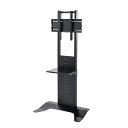 (LINE新規友だち限定クーポン配布中)(送料無料) サンワサプライ CR-PL33BK 32〜65インチ対応 壁寄せ液晶ディスプレイスタンド SANWASUP...