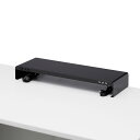 (LINE新規友だち限定クーポン配布中)(送料無料) サンワサプライ MR-LC202BKN 電源タップ+USBポート付き机上ラック(W600×D200 ブラック) SANWASUPPLY