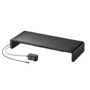 (LINE新規友だち限定クーポン配布中)(送料無料) サンワサプライ MR-LC210CHBK USB Type-C接続ハブ付き机上ラック SANWASUPPLY