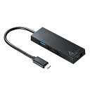 (LINEクーポン有)サンワサプライ USB-3TCH7BK USBTypeCコンボハブ(4ポート) SANWASUPPLY