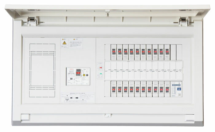 (4/1は抽選で100％P還元)テンパール工業 MALG36122PC4 機能付住宅用分電盤 扉付 リミッタースペース付 60A 12+2