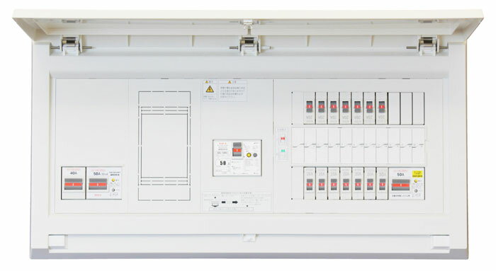 Rakuten - (LINEクーポン有)テンパール工業 MALG37143IT2B4E4 発電システム対応住宅盤 扉付 リミッタースペース付 75A 14+3