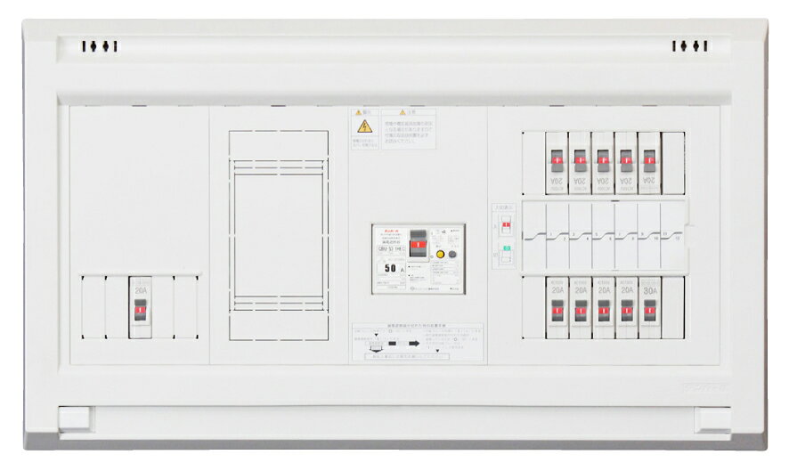(1/10は抽選で100％P還元)テンパール工業 YALG36222IB2 オール電化対応住宅盤 扉無し リミッタースペース付 60A 22+2