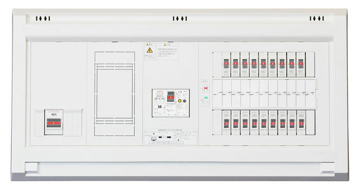 (LINEクーポン有)テンパール工業 YALG36222IB4 オール電化対応住宅盤 扉無し リミッタースペース付 60A 22+2
