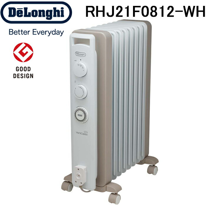 (2/10100PԸ+ޥ饽P2)ǥ RHJ21F0812-WH ƥ ҡ ߡۥ磻 1200W ˼ ȡ ɴ DeLonghi