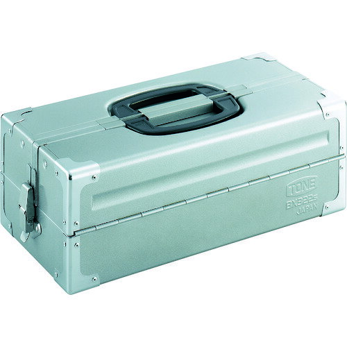 (LINEクーポン有)TONE BX322SSV スチール製工具箱 ツールケース(メタル) V形2段式 シルバー 外形寸法16..