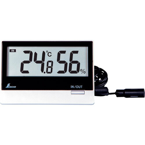 (LINEクーポン有)シンワ測定 73119 デジタル温湿度計 Smart B 室内・室外 防水外部センサー SHINWA