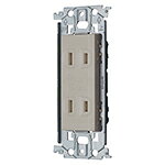 (5/5は抽選で100％P還元)パナソニック WTL13523FK アドバンス 埋込扉付ダブルコンセント(金属枠付) (ベージュ) (5個セット) Panasonic