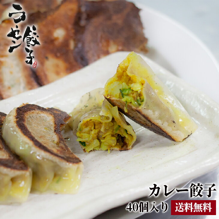 1つ1つ手包みした プロ御用達 餃子専門店の手作り カレー餃子セット(40個入り)【餃子 焼き餃子 焼餃子 美味しい餃子 冷凍餃子 手作り餃子 餃子セット 餃子 ぎょうざ ギョウザ カレー セット おつまみ 手作り お徳用 業務用 冷凍 絶品 お取り寄せ ビールのつまみ お歳暮】