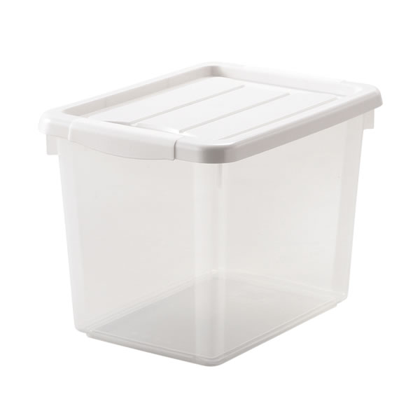 収納ケース PROfix フリーボックス 30深型 ホワイト ｜ 深い フタ ボックス 衣装ケース
