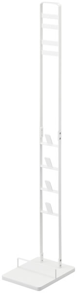 山崎実業 ダイソン 掃除機 スタンド Plate プレート コードレスクリーナースタンド ホワイト 3559 ｜ 収納 立てかけ リビング 掃除機立て dyson 充電 ブラケット スリム 省スペース