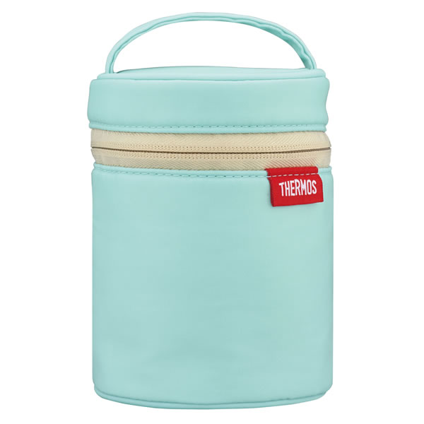 サーモス スープジャーポーチ ライトブルー(LB) RES-001 ｜ THERMOS カバー バッグ 250〜400ml フードコンテナ 専用 ケース 持ち歩き 持ち運び 持ち手 保温 ポケット付き