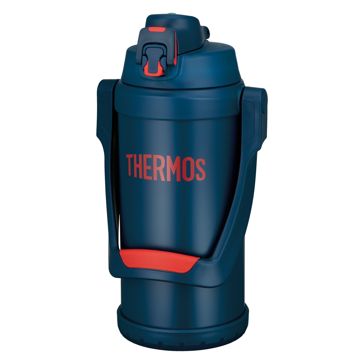 サーモス 水筒 真空断熱スポーツジャグ 2L ネイビーレッド FFV-2001 ｜ THERMOS 大容量 2リットル ジャグ 保冷 スポーツ ステンレス 軽量 直飲み スポーツドリンク対応 冷たい 部活