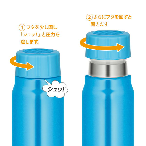 サーモス 水筒 保冷炭酸飲料ボトル 500ml FJK-500 選べるカラー ｜ THERMOS 保冷 炭酸飲料 OK 炭酸水 ソーダ水 スクリュータイプ ステンレス マグボトル 魔法びん シンプル