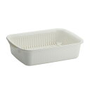 水切りかご Nポゼ 水切りバスケット ホワイト | 水切りバスケット 食器カゴ 食器収納