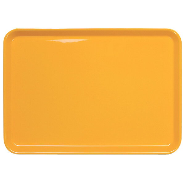 トレイ ピノトレー 33cm 角型 イエロー ｜ お盆 電子レンジ対応 すべり止め加工